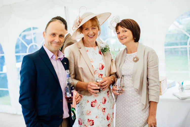 Carys and Nick's wedding at Berkswell Church and a family marquee — photo 68 of 92