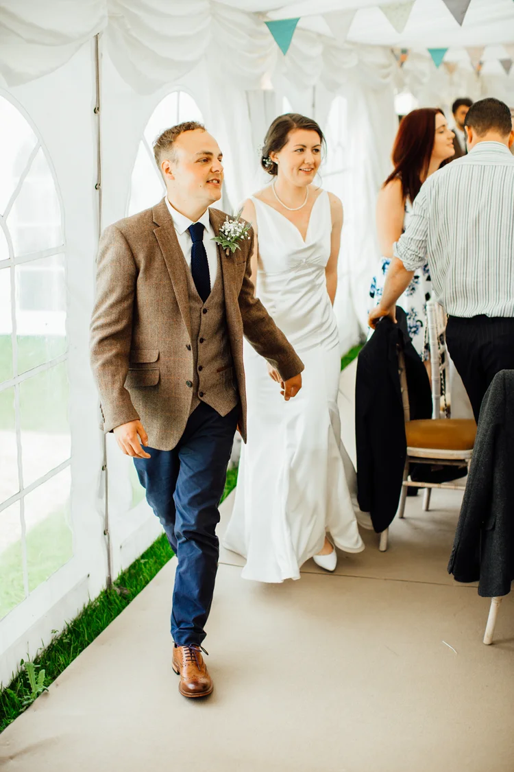 Carys and Nick's wedding at Berkswell Church and a family marquee — photo 71 of 92