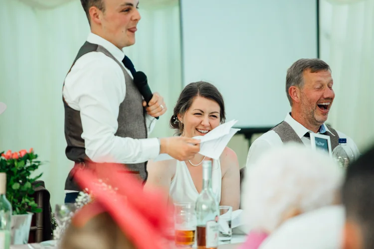 Carys and Nick's wedding at Berkswell Church and a family marquee — photo 76 of 92
