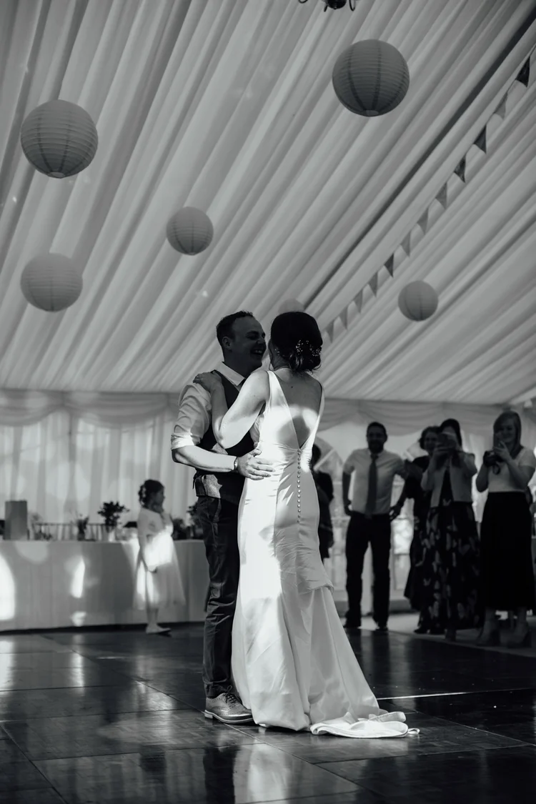 Carys and Nick's wedding at Berkswell Church and a family marquee — photo 79 of 92