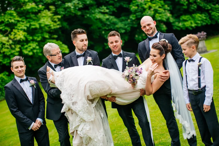 Becky and Leon's wedding at Whitley Hall Hotel, Sheffield — photo 46 of 100