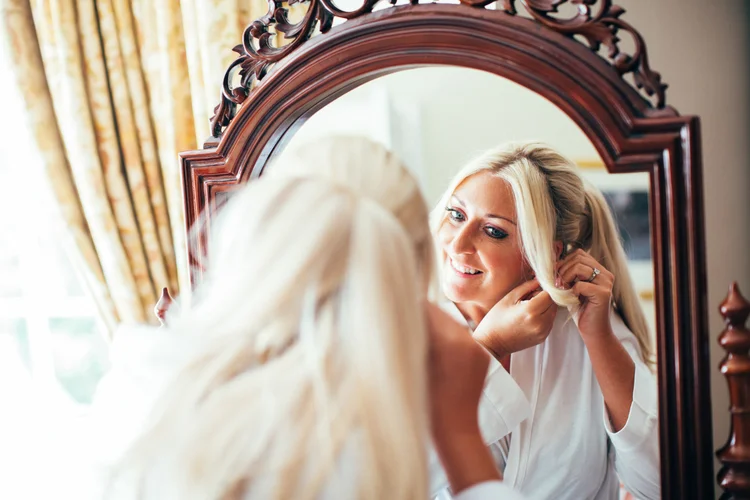 Sarah and Mark's wedding at Goldsborough Hall, Harrogate — photo 24 of 91