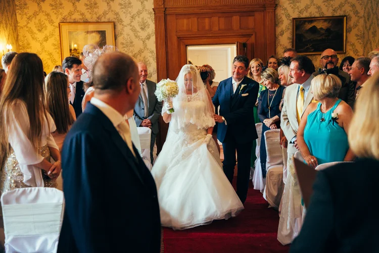 Sarah and Mark's wedding at Goldsborough Hall, Harrogate — photo 34 of 91