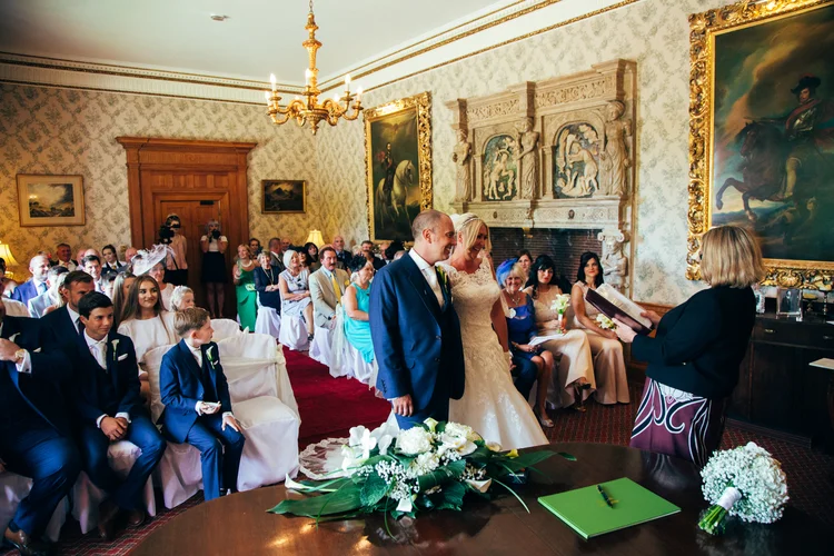 Sarah and Mark's wedding at Goldsborough Hall, Harrogate — photo 36 of 91