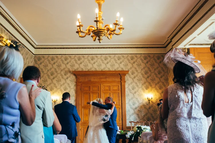 Sarah and Mark's wedding at Goldsborough Hall, Harrogate — photo 38 of 91