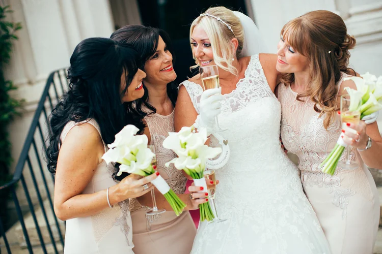 Sarah and Mark's wedding at Goldsborough Hall, Harrogate — photo 43 of 91