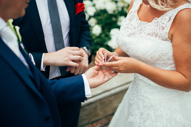 Sarah and Mark's wedding at Goldsborough Hall, Harrogate — photo 60 of 91