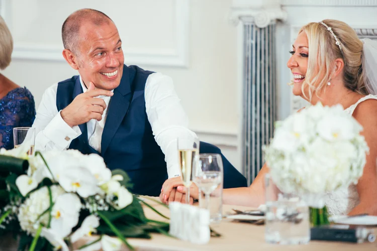 Sarah and Mark's wedding at Goldsborough Hall, Harrogate — photo 64 of 91