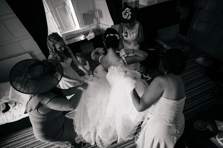 Claire and Paul's wedding at Wortley Hall, South Yorkshire — photo 23 of 70