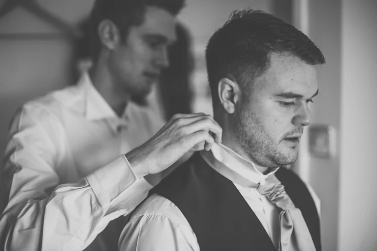 Katie and Luke's winter wedding at Hemswell Court, Lincolnshire — photo 13 of 103