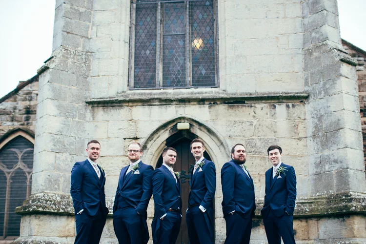 Katie and Luke's winter wedding at Hemswell Court, Lincolnshire — photo 19 of 103