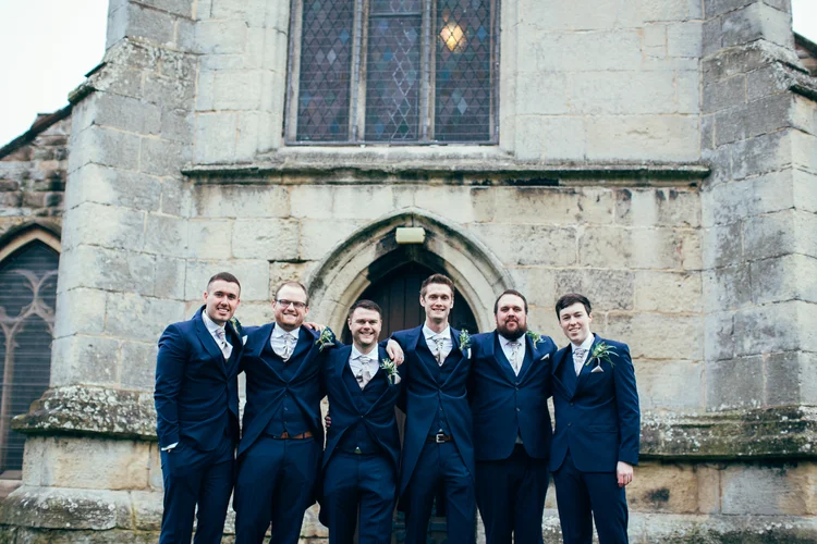 Katie and Luke's winter wedding at Hemswell Court, Lincolnshire — photo 20 of 103