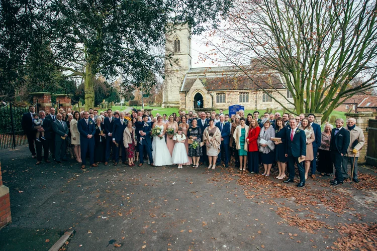 Katie and Luke's winter wedding at Hemswell Court, Lincolnshire — photo 49 of 103