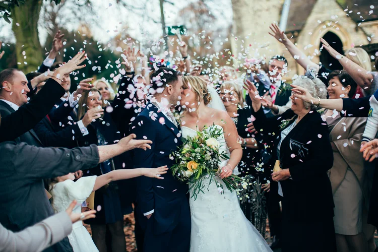 Katie and Luke's winter wedding at Hemswell Court, Lincolnshire — photo 53 of 103