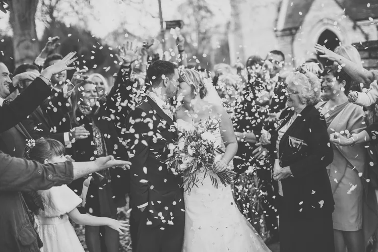 Katie and Luke's winter wedding at Hemswell Court, Lincolnshire — photo 54 of 103