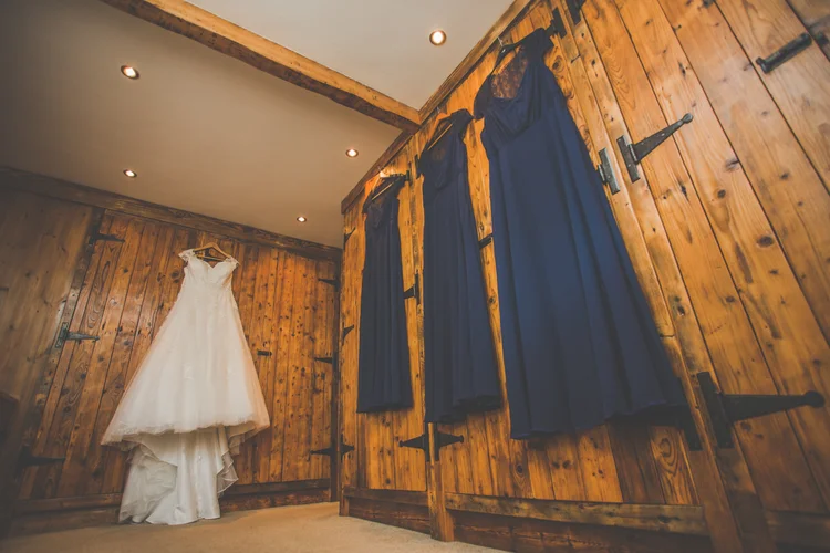 Erin and Jason's foggy winter wedding at Whitley Hall, Sheffield — photo 4 of 57