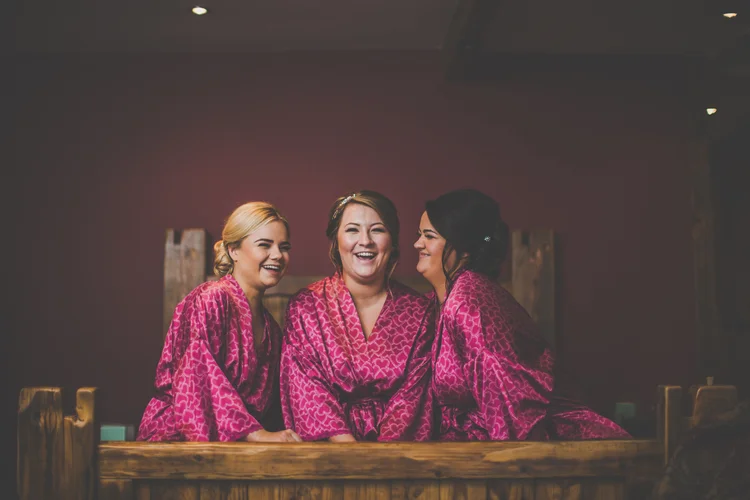 Erin and Jason's foggy winter wedding at Whitley Hall, Sheffield — photo 5 of 57