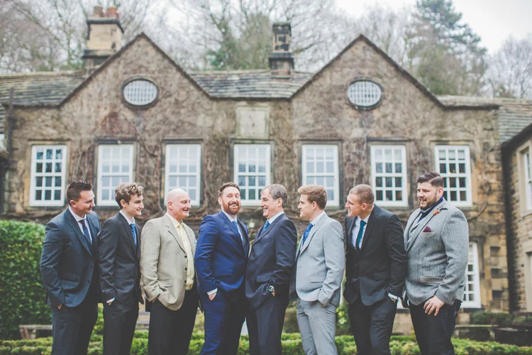 Erin and Jason's foggy winter wedding at Whitley Hall, Sheffield — photo 10 of 57