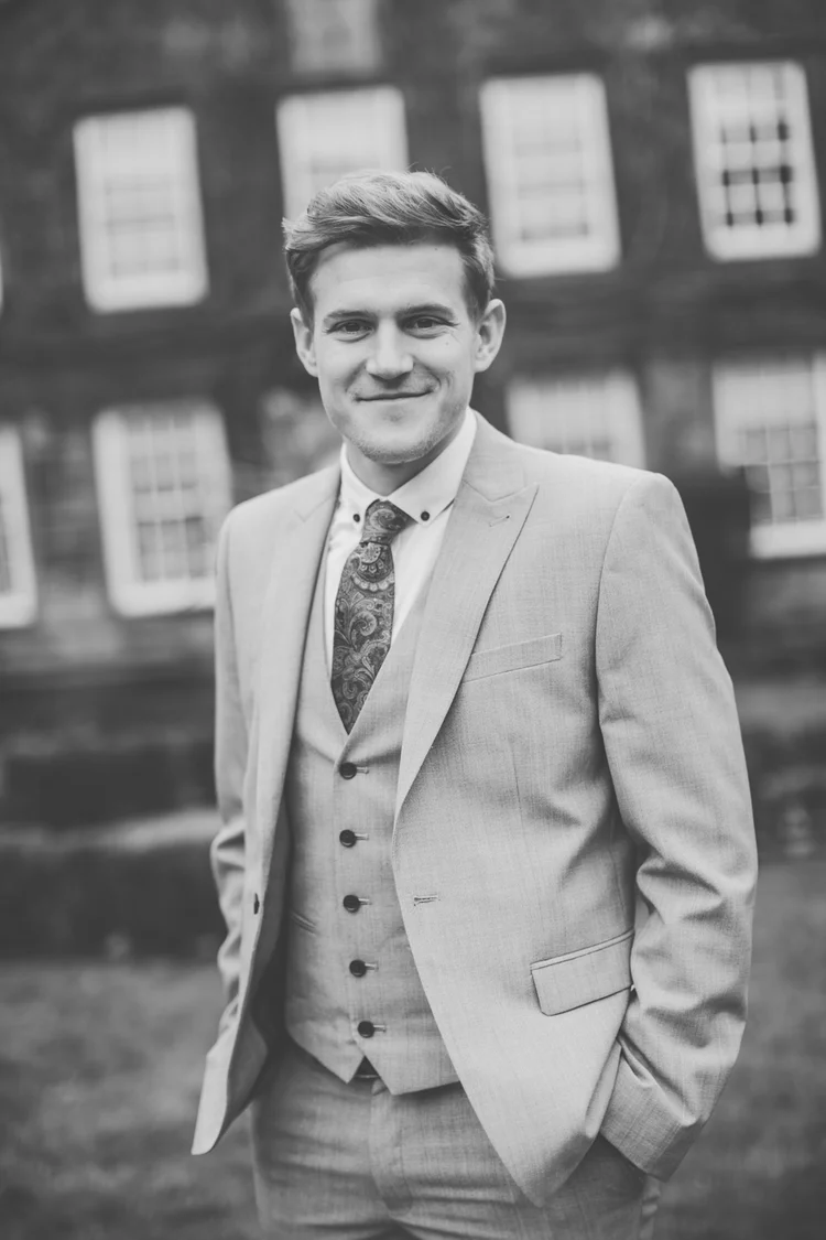 Erin and Jason's foggy winter wedding at Whitley Hall, Sheffield — photo 13 of 57