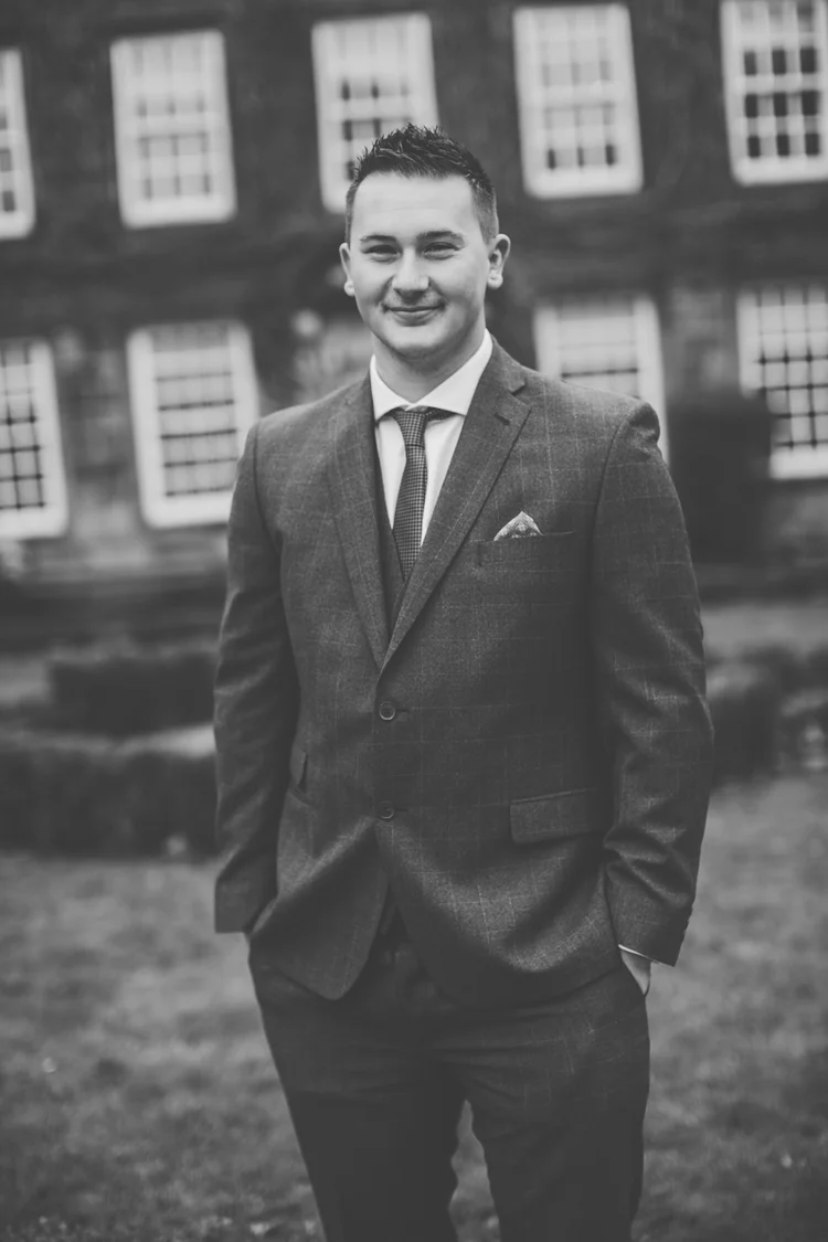 Erin and Jason's foggy winter wedding at Whitley Hall, Sheffield — photo 19 of 57