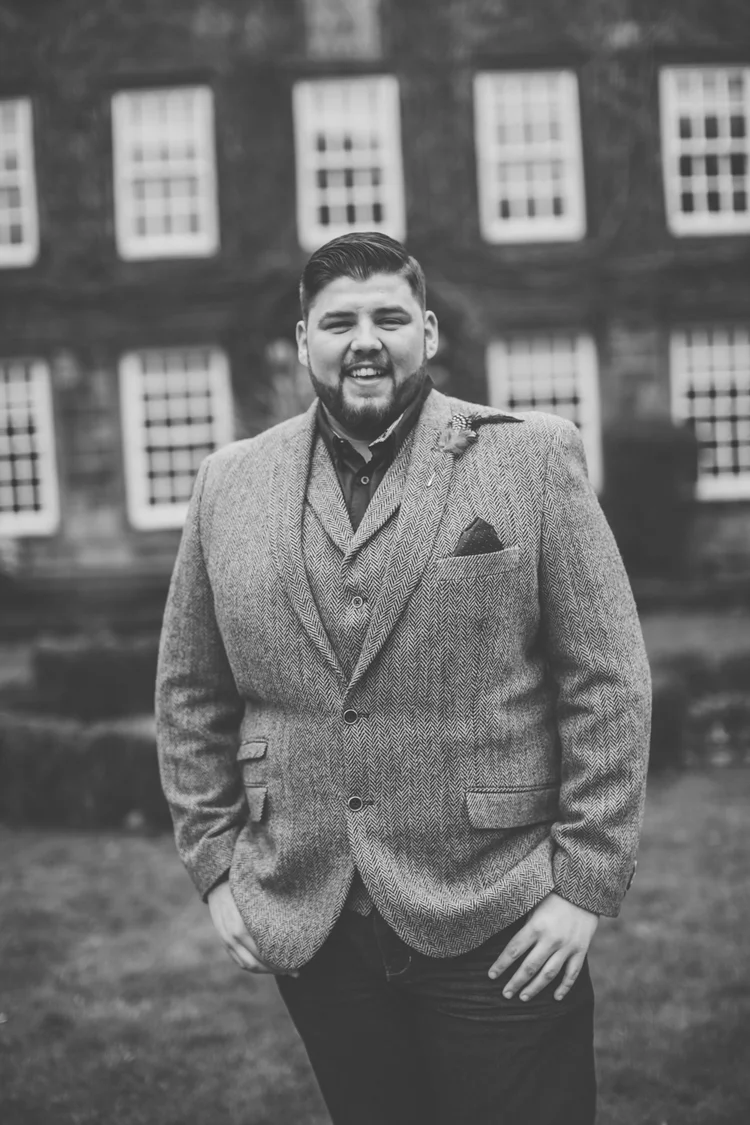 Erin and Jason's foggy winter wedding at Whitley Hall, Sheffield — photo 18 of 57