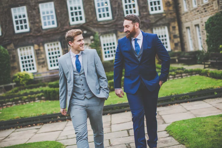 Erin and Jason's foggy winter wedding at Whitley Hall, Sheffield — photo 21 of 57