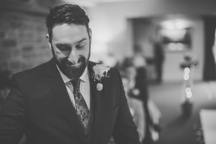 Erin and Jason's foggy winter wedding at Whitley Hall, Sheffield — photo 25 of 57