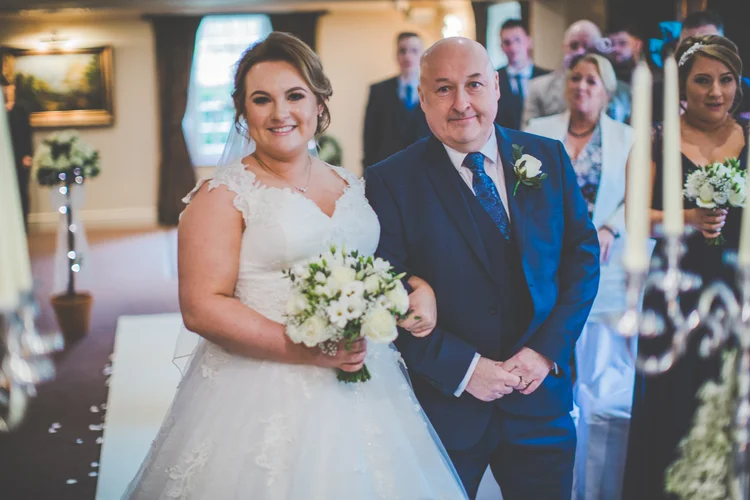 Erin and Jason's foggy winter wedding at Whitley Hall, Sheffield — photo 28 of 57