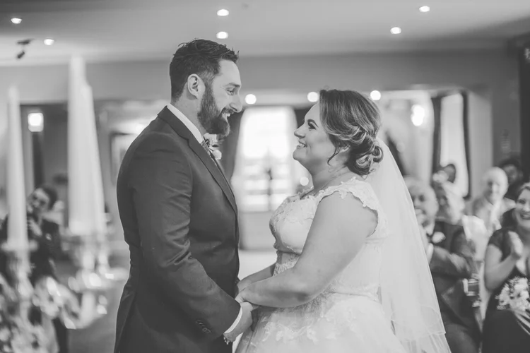 Erin and Jason's foggy winter wedding at Whitley Hall, Sheffield — photo 30 of 57