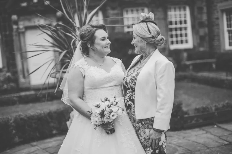 Erin and Jason's foggy winter wedding at Whitley Hall, Sheffield — photo 32 of 57
