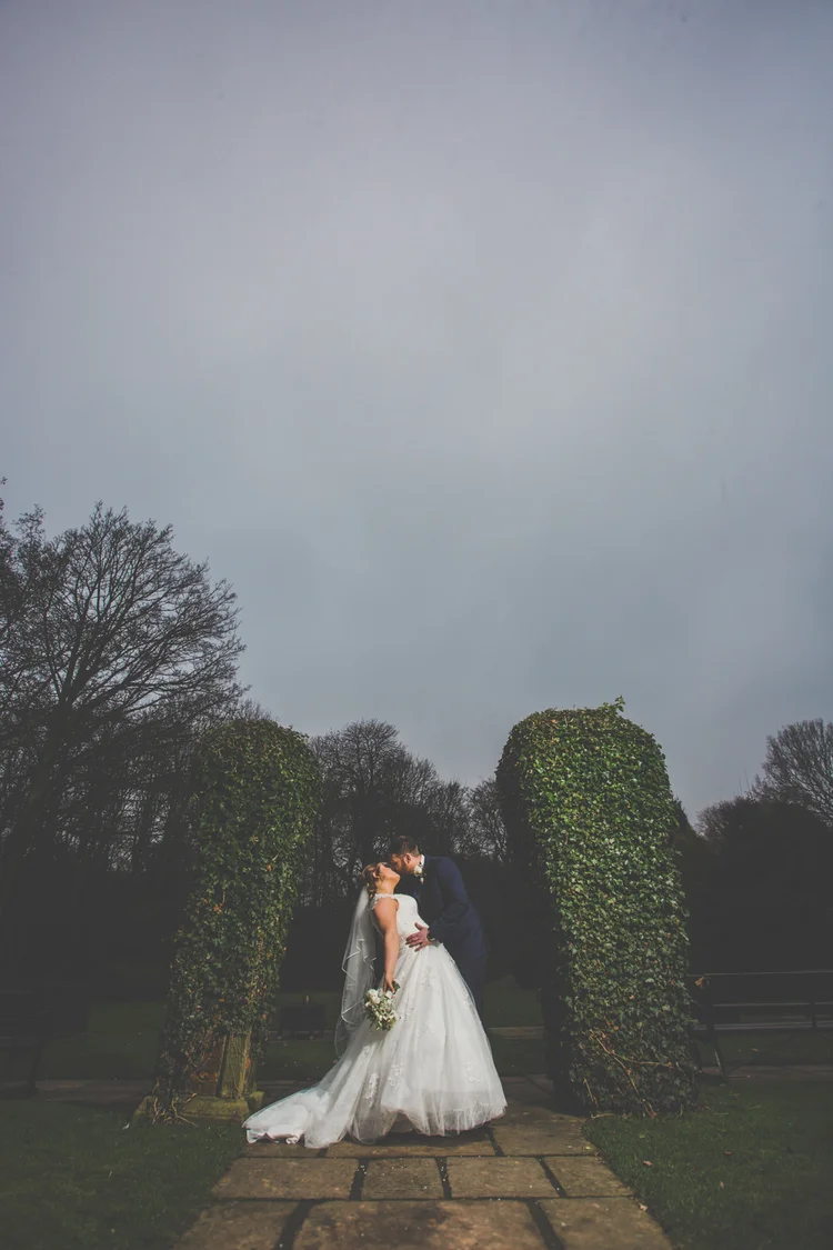 Erin and Jason's foggy winter wedding at Whitley Hall, Sheffield — photo 37 of 57