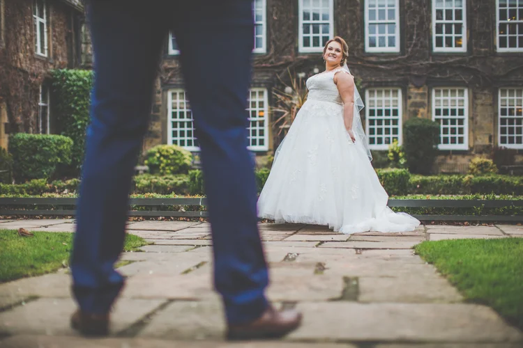 Erin and Jason's foggy winter wedding at Whitley Hall, Sheffield — photo 38 of 57