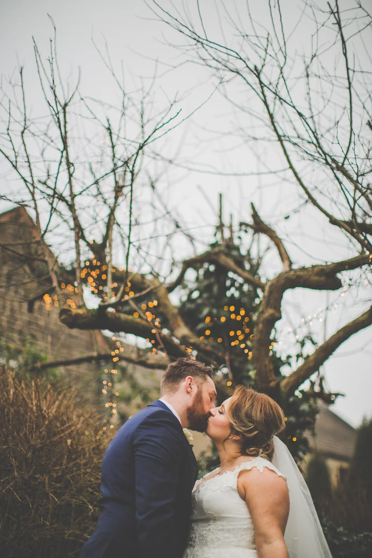 Erin and Jason's foggy winter wedding at Whitley Hall, Sheffield — photo 41 of 57
