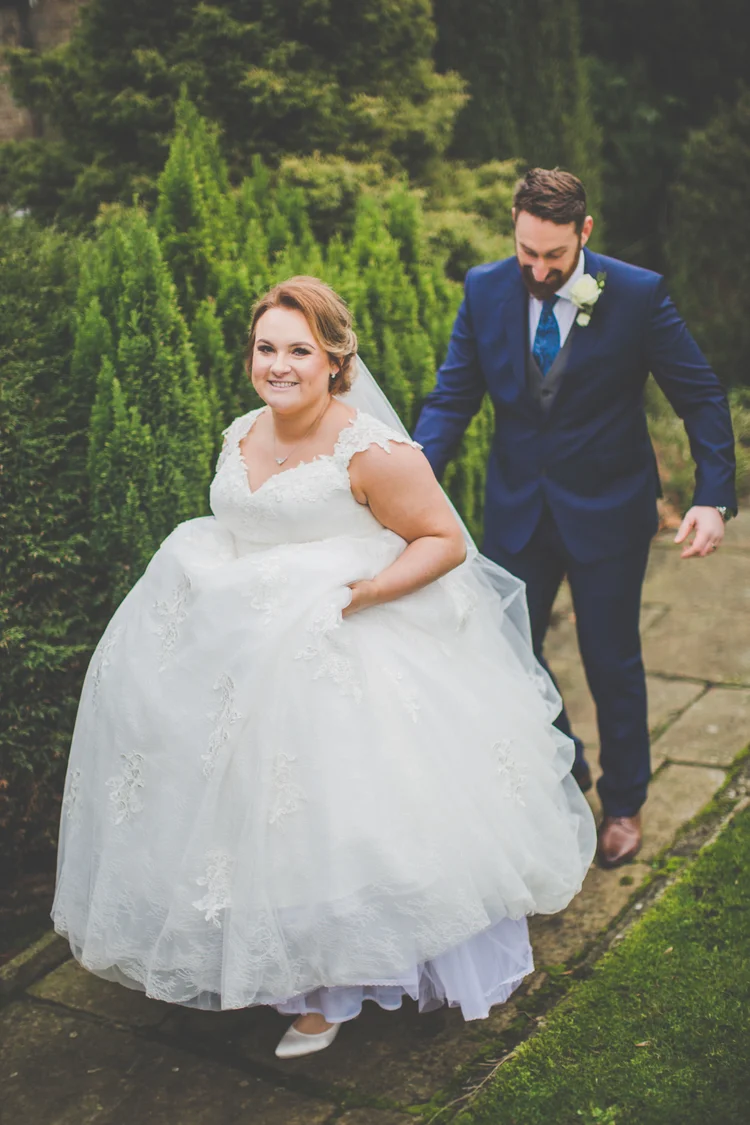 Erin and Jason's foggy winter wedding at Whitley Hall, Sheffield — photo 44 of 57