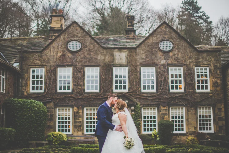 Erin and Jason's foggy winter wedding at Whitley Hall, Sheffield — photo 45 of 57