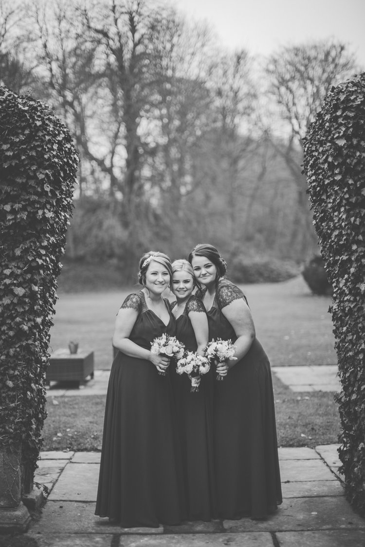 Erin and Jason's foggy winter wedding at Whitley Hall, Sheffield — photo 49 of 57