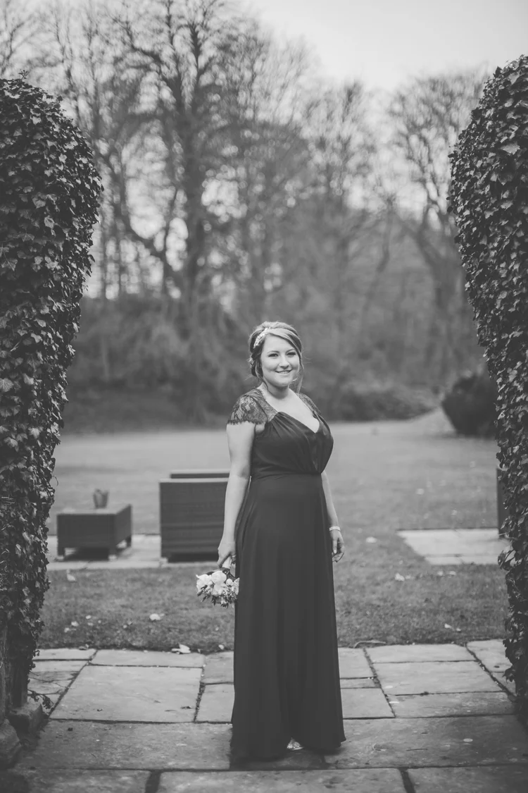 Erin and Jason's foggy winter wedding at Whitley Hall, Sheffield — photo 50 of 57