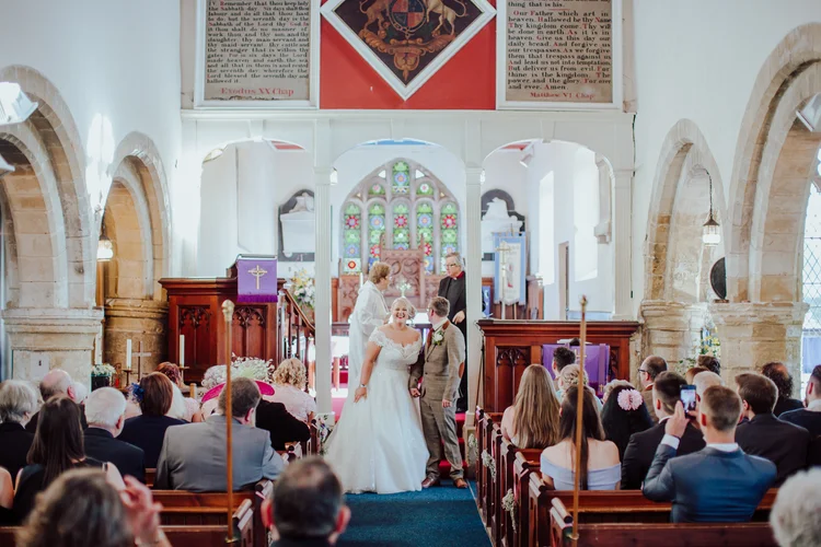 Holly and John's wedding at Bempton Church and Sledmere House — photo 35 of 72