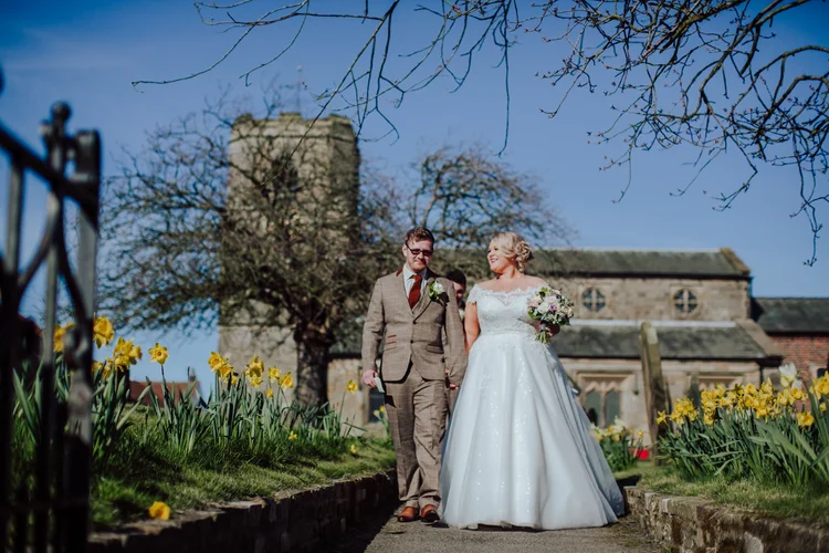 Holly and John's wedding at Bempton Church and Sledmere House — photo 37 of 72