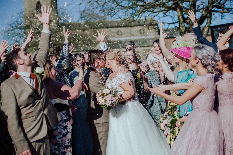Holly and John's wedding at Bempton Church and Sledmere House — photo 38 of 72