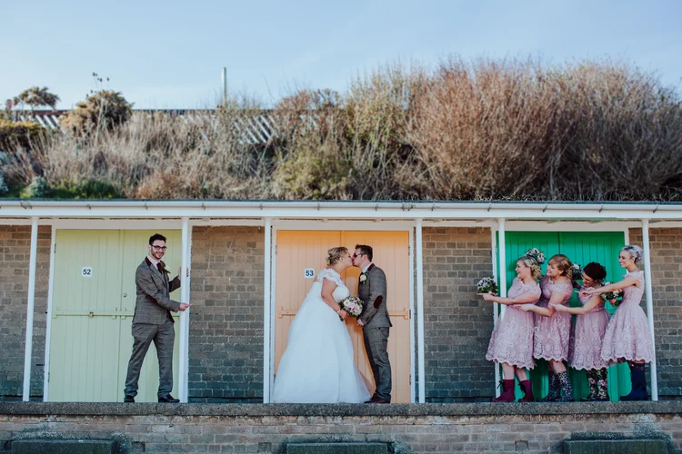 Holly and John's wedding at Bempton Church and Sledmere House — photo 40 of 72