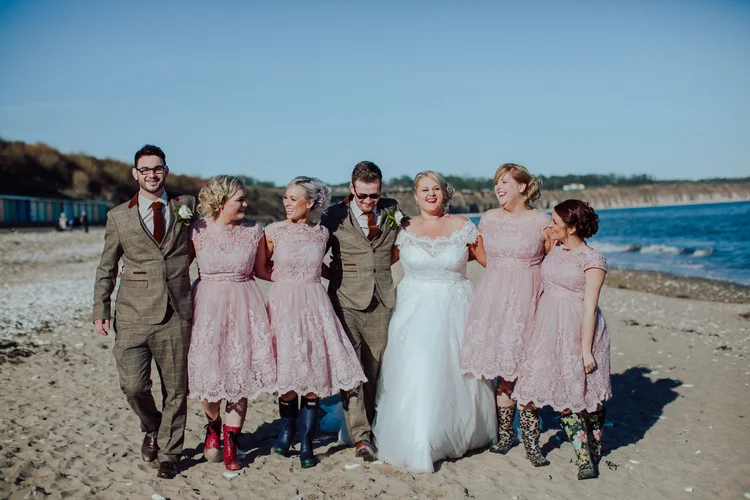 Holly and John's wedding at Bempton Church and Sledmere House — photo 41 of 72