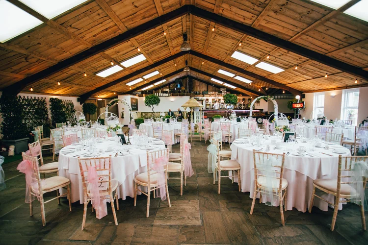 Natalie and Dan's wedding at Owen House Wedding Barn, Cheshire — photo 16 of 124