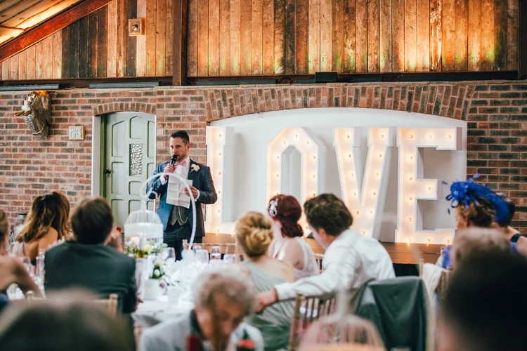 Natalie and Dan's wedding at Owen House Wedding Barn, Cheshire — photo 93 of 124