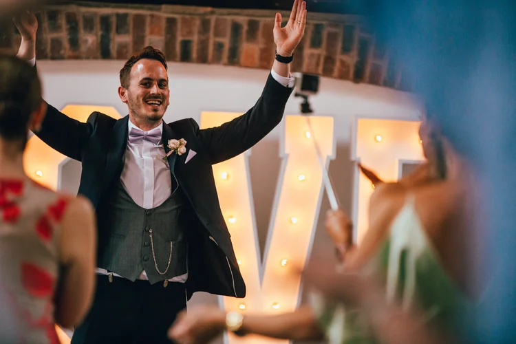 Natalie and Dan's wedding at Owen House Wedding Barn, Cheshire — photo 94 of 124