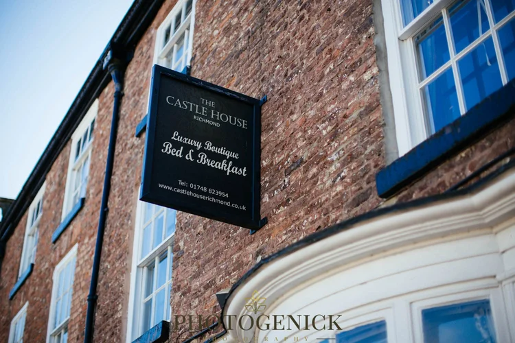 Anne and Mike's marquee wedding in Richmond, North Yorkshire — photo 1 of 57