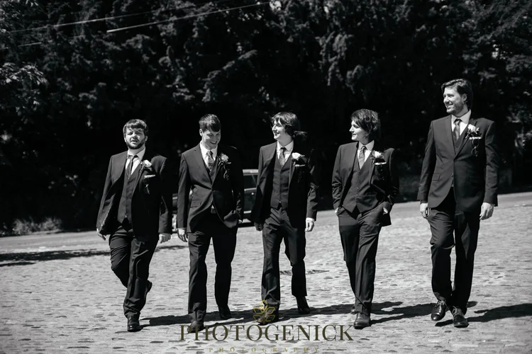 Anne and Mike's marquee wedding in Richmond, North Yorkshire — photo 11 of 57