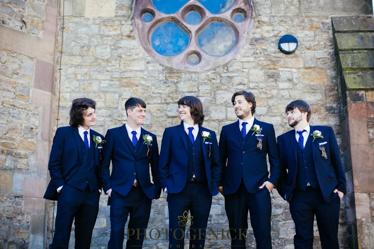 Anne and Mike's marquee wedding in Richmond, North Yorkshire — photo 13 of 57