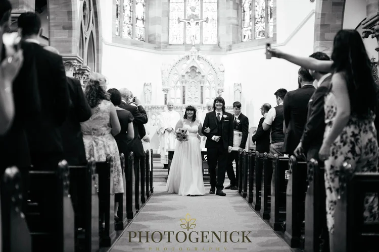 Anne and Mike's marquee wedding in Richmond, North Yorkshire — photo 25 of 57