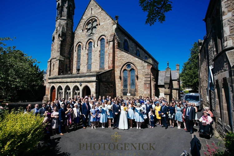 Anne and Mike's marquee wedding in Richmond, North Yorkshire — photo 26 of 57